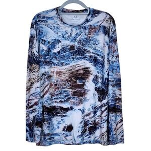 Realtree Fishing Aspect Long Sleeve Shirt Mens Large Camo Print‎ Athleisure